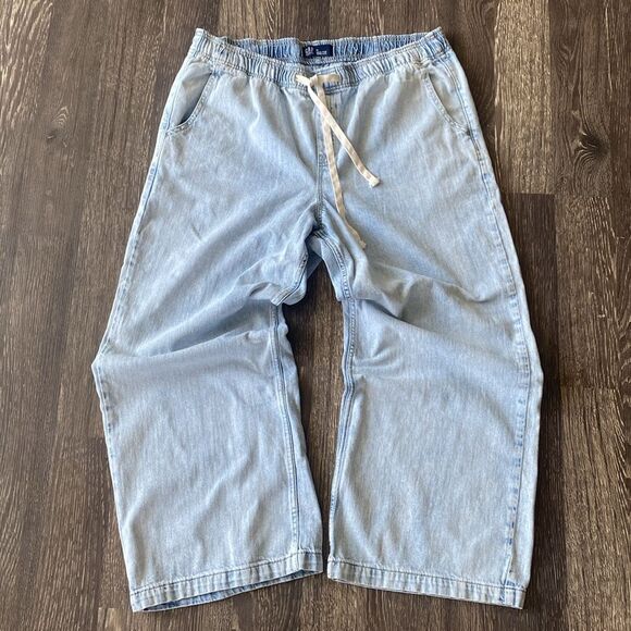 Gap High Rise Soft Easy Baggy Jeans sz XL Boho Beach Coastal Festival School - Picture 2 of 15